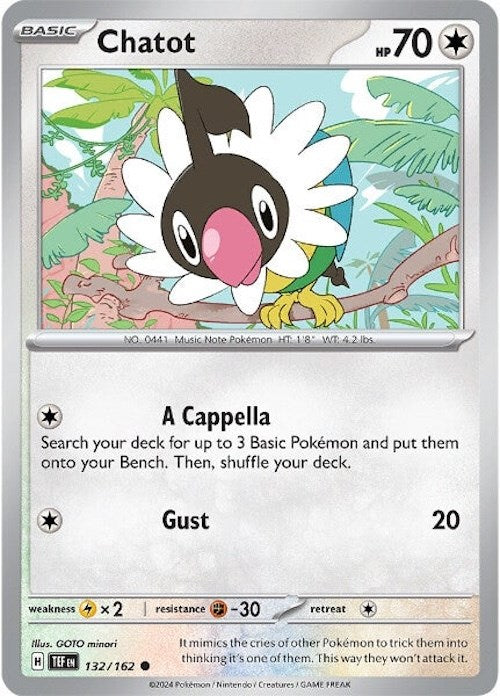 Chatot (132/162) [Scarlet & Violet: Temporal Forces] | L.A. Mood Comics and Games