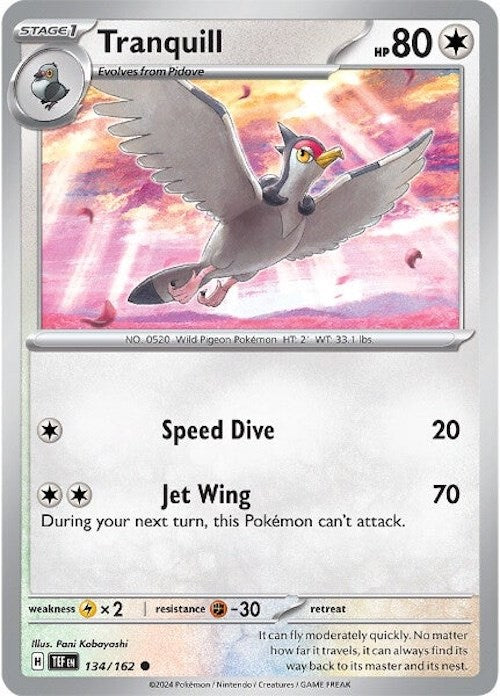 Tranquill (134/162) [Scarlet & Violet: Temporal Forces] | L.A. Mood Comics and Games