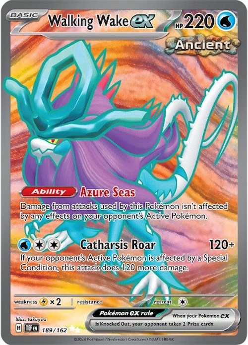 Walking Wake ex (189/162) [Scarlet & Violet: Temporal Forces] | L.A. Mood Comics and Games