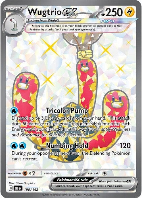 Wugtrio ex (190/162) [Scarlet & Violet: Temporal Forces] | L.A. Mood Comics and Games