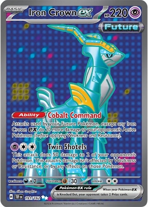 Iron Crown ex (191/162) [Scarlet & Violet: Temporal Forces] | L.A. Mood Comics and Games