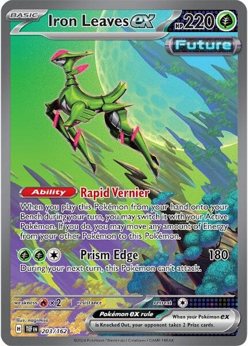 Iron Leaves ex (203/162) [Scarlet & Violet: Temporal Forces] | L.A. Mood Comics and Games