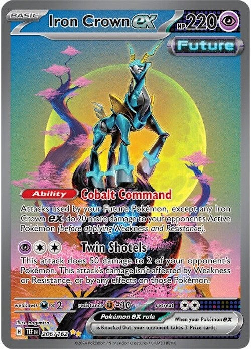 Iron Crown ex (206/162) [Scarlet & Violet: Temporal Forces] | L.A. Mood Comics and Games