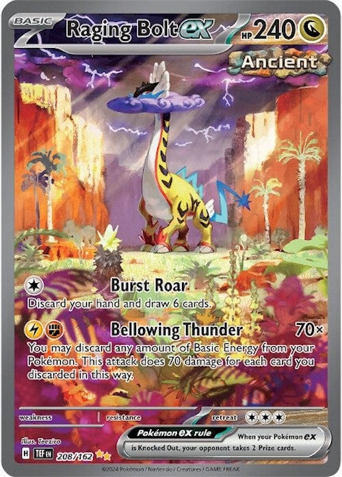 Raging Bolt ex (208/162) [Scarlet & Violet: Temporal Forces] | L.A. Mood Comics and Games