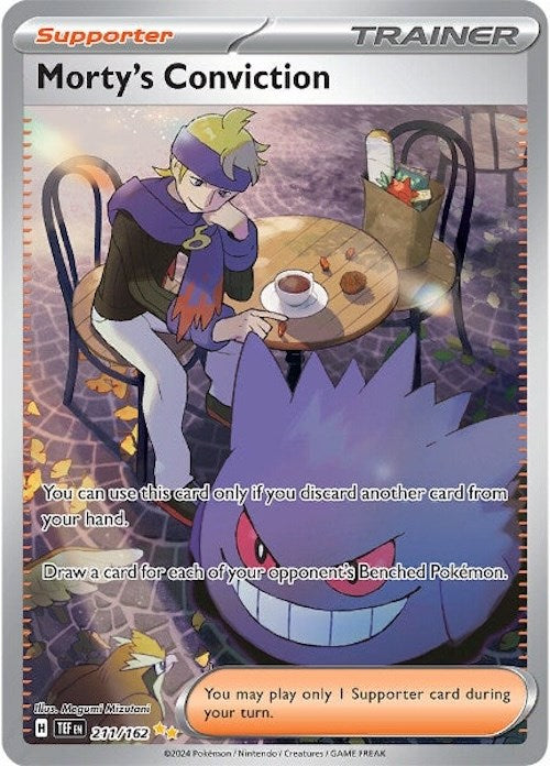 Morty's Conviction (211/162) [Scarlet & Violet: Temporal Forces] | L.A. Mood Comics and Games