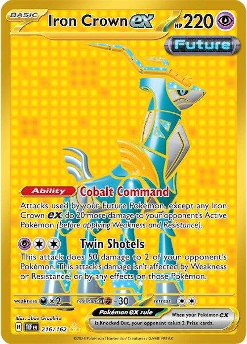 Iron Crown ex (216/162) [Scarlet & Violet: Temporal Forces] | L.A. Mood Comics and Games