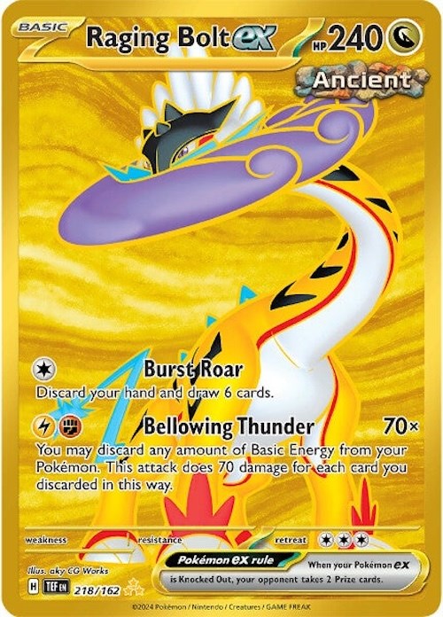 Raging Bolt ex (218/162) [Scarlet & Violet: Temporal Forces] | L.A. Mood Comics and Games