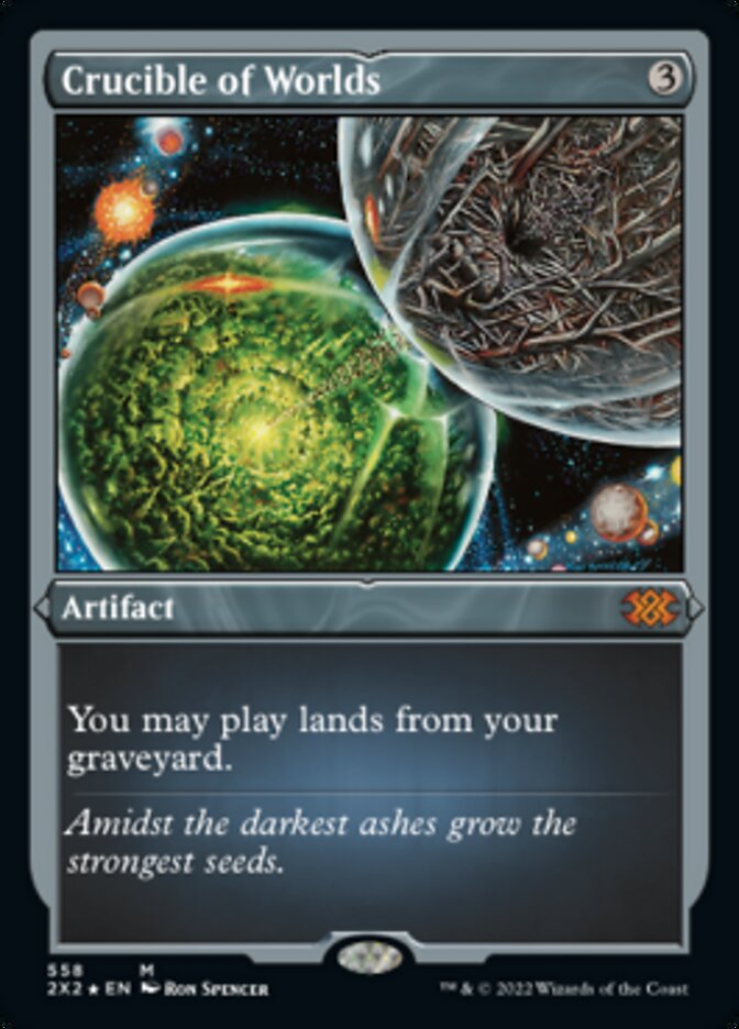 Crucible of Worlds (Foil Etched) [Double Masters 2022] | L.A. Mood Comics and Games