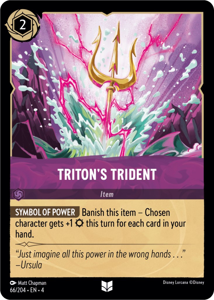 Triton's Trident (66/204) [Ursula's Return] | L.A. Mood Comics and Games