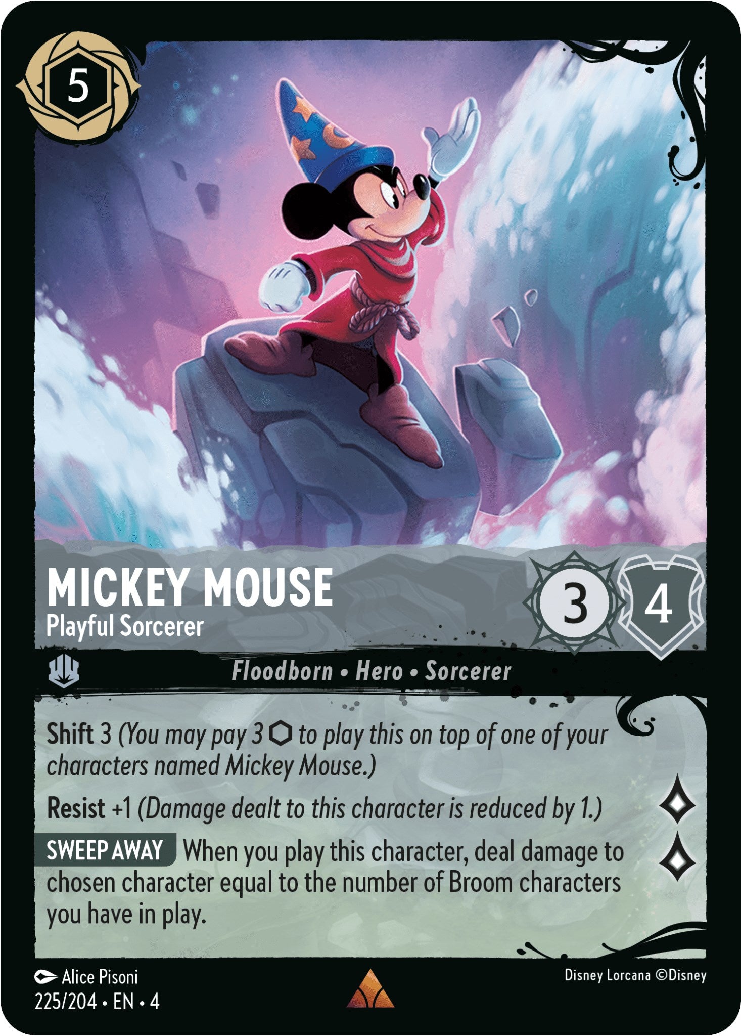 Mickey Mouse - Playful Sorcerer (225/204) (225/204) [Illumineer's Quest: Deep Trouble] | L.A. Mood Comics and Games