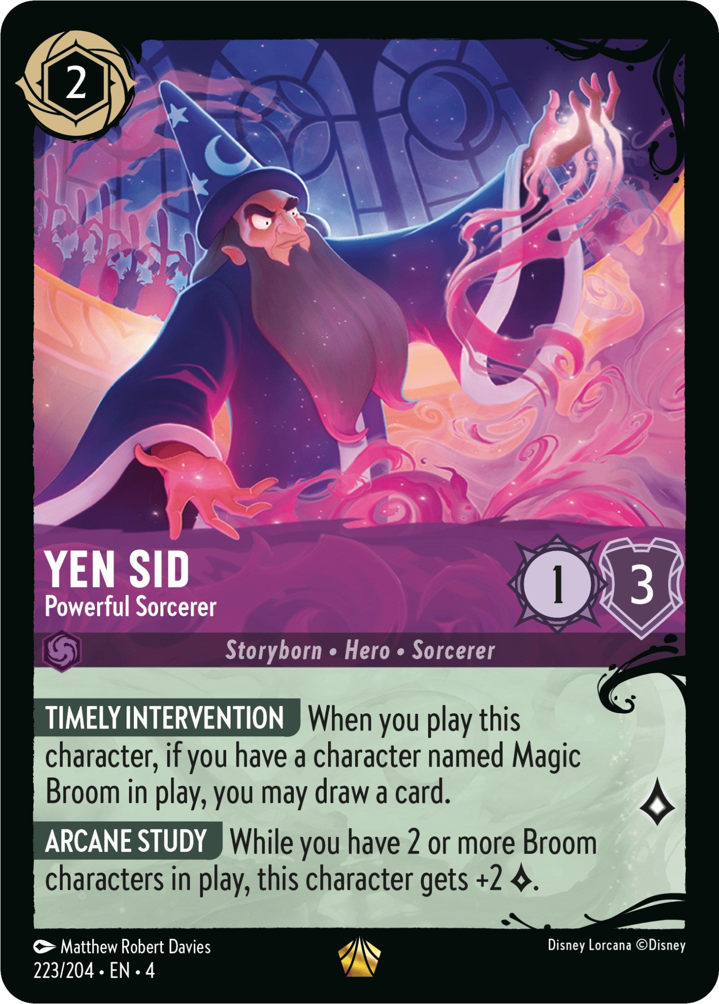 Yen Sid - Powerful Sorcerer (223/204) (223/204) [Illumineer's Quest: Deep Trouble] | L.A. Mood Comics and Games