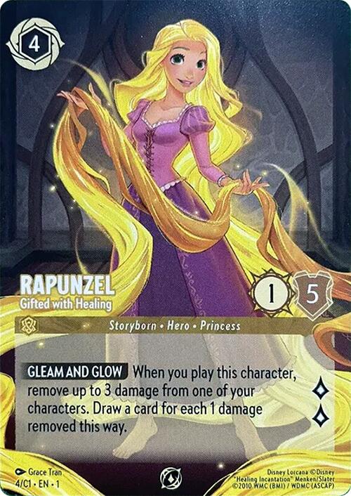 Rapunzel - Gifted with Healing (4) [Promo Cards] | L.A. Mood Comics and Games
