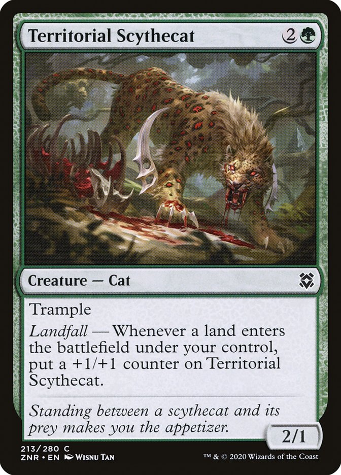 Territorial Scythecat [Zendikar Rising] | L.A. Mood Comics and Games