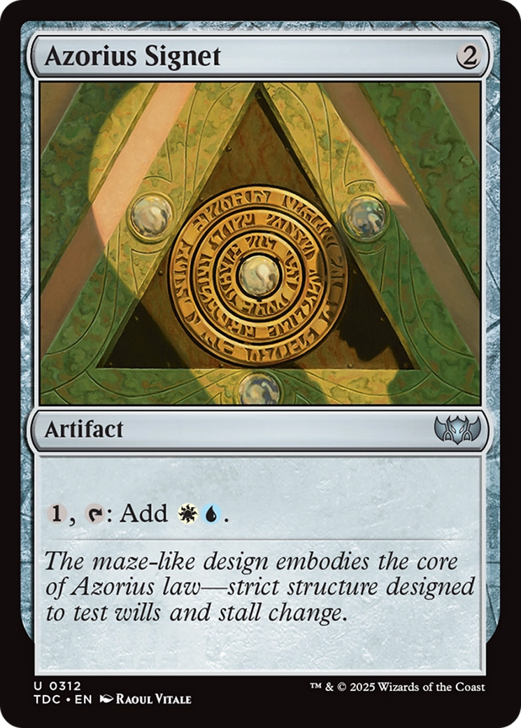 Azorius Signet [Tarkir: Dragonstorm Commander] | L.A. Mood Comics and Games