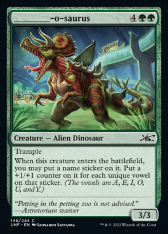 _____-o-saurus [Unfinity] | L.A. Mood Comics and Games