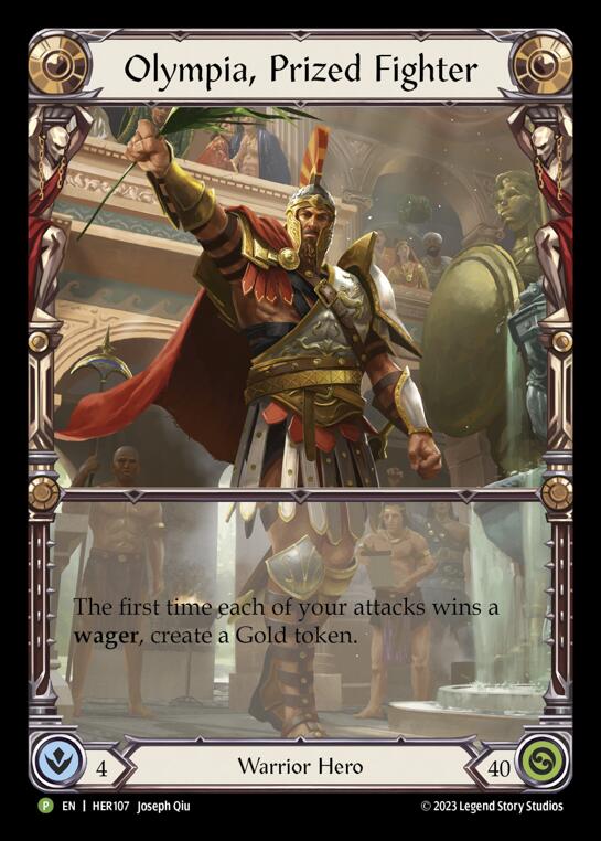 Olympia, Prized Fighter [HER107] (Promo)  Rainbow Foil | L.A. Mood Comics and Games