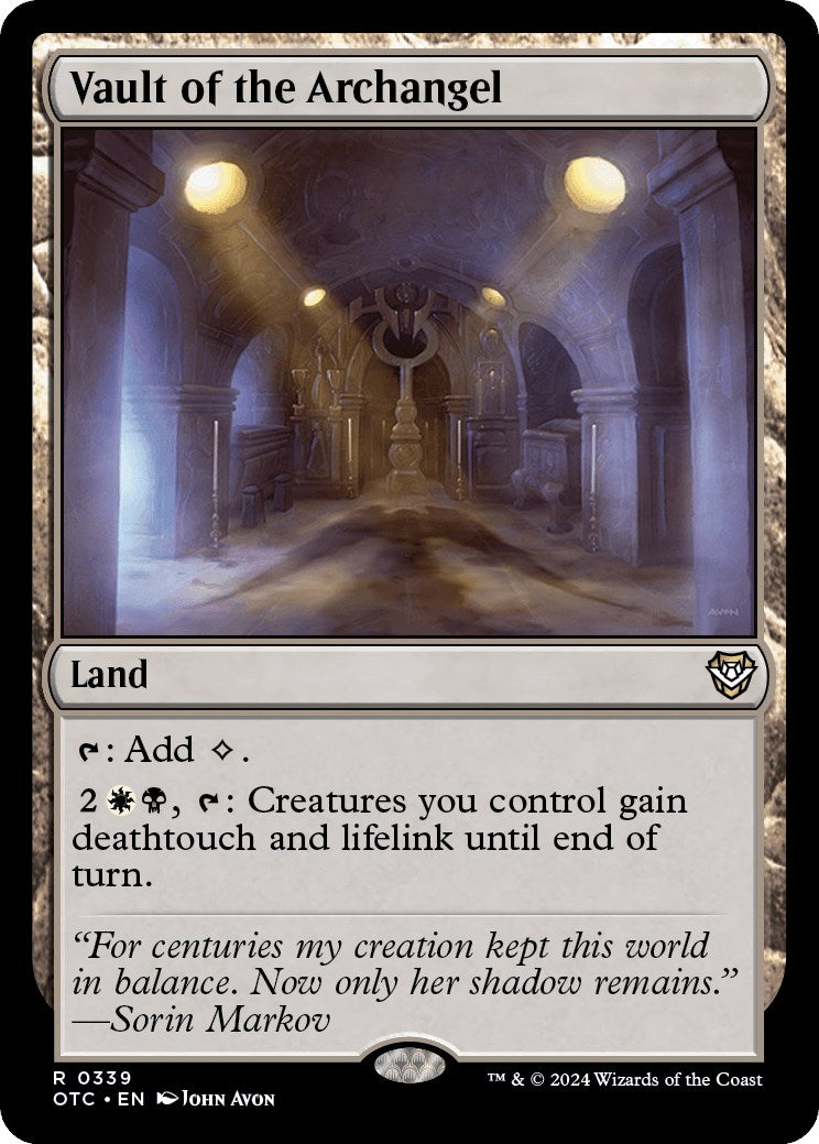 Vault of the Archangel [Outlaws of Thunder Junction Commander] | L.A. Mood Comics and Games