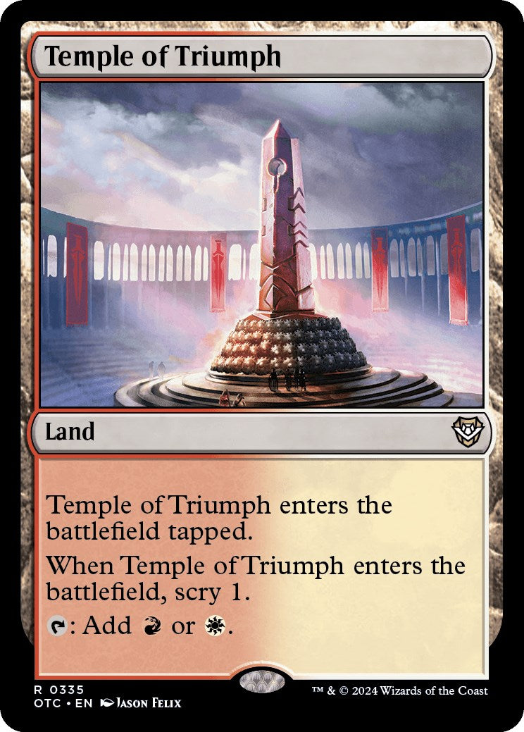 Temple of Triumph [Outlaws of Thunder Junction Commander] | L.A. Mood Comics and Games