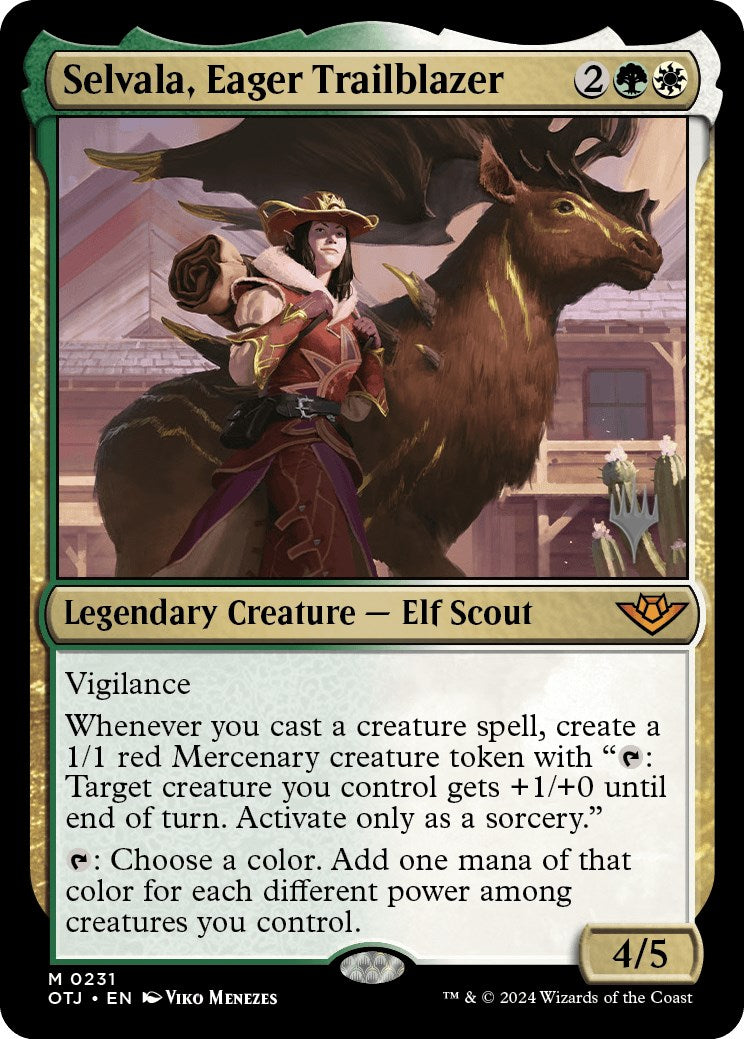 Selvala, Eager Trailblazer (Promo Pack) [Outlaws of Thunder Junction Promos] | L.A. Mood Comics and Games