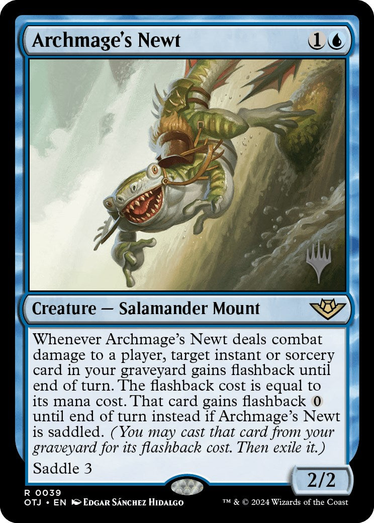 Archmage's Newt (Promo Pack) [Outlaws of Thunder Junction Promos] | L.A. Mood Comics and Games