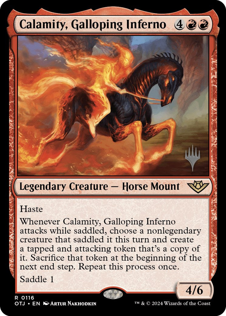 Calamity, Galloping Inferno (Promo Pack) [Outlaws of Thunder Junction Promos] | L.A. Mood Comics and Games