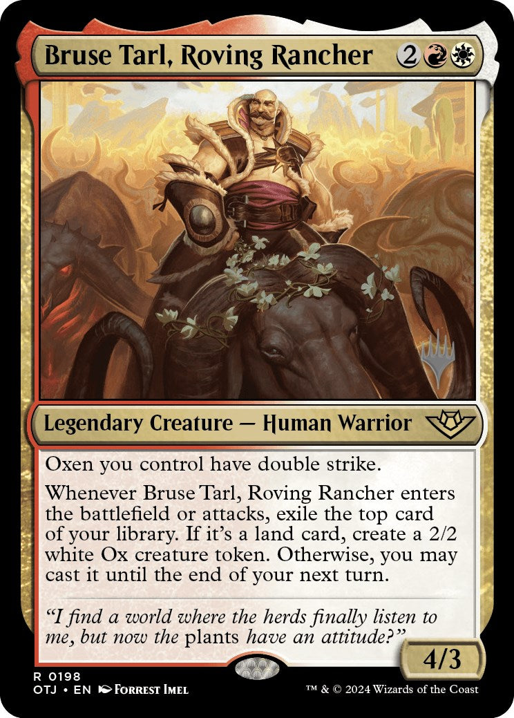 Bruse Tarl, Roving Rancher (Promo Pack) [Outlaws of Thunder Junction Promos] | L.A. Mood Comics and Games