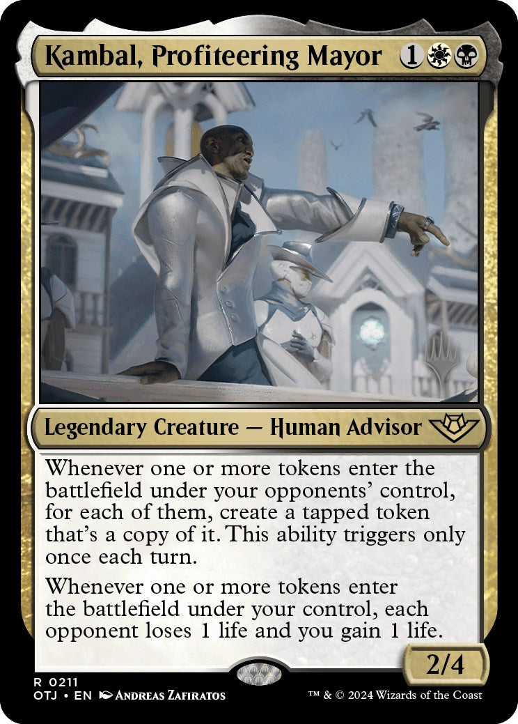 Kambal, Profiteering Mayor (Promo Pack) [Outlaws of Thunder Junction Promos] | L.A. Mood Comics and Games