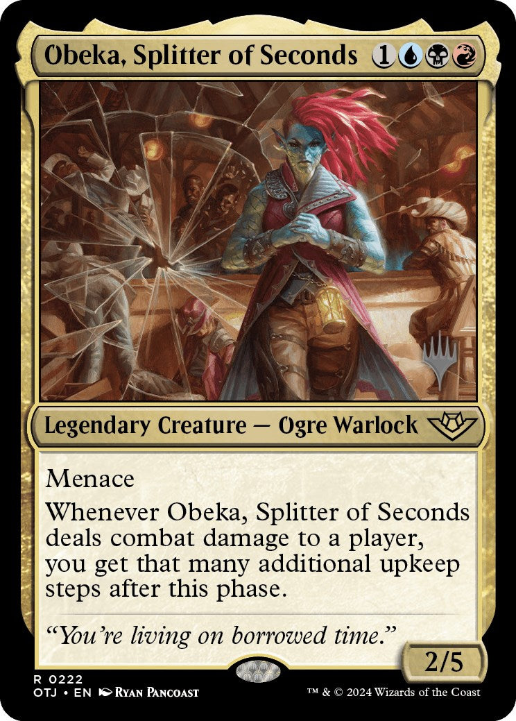 Obeka, Splitter of Seconds (Promo Pack) [Outlaws of Thunder Junction Promos] | L.A. Mood Comics and Games