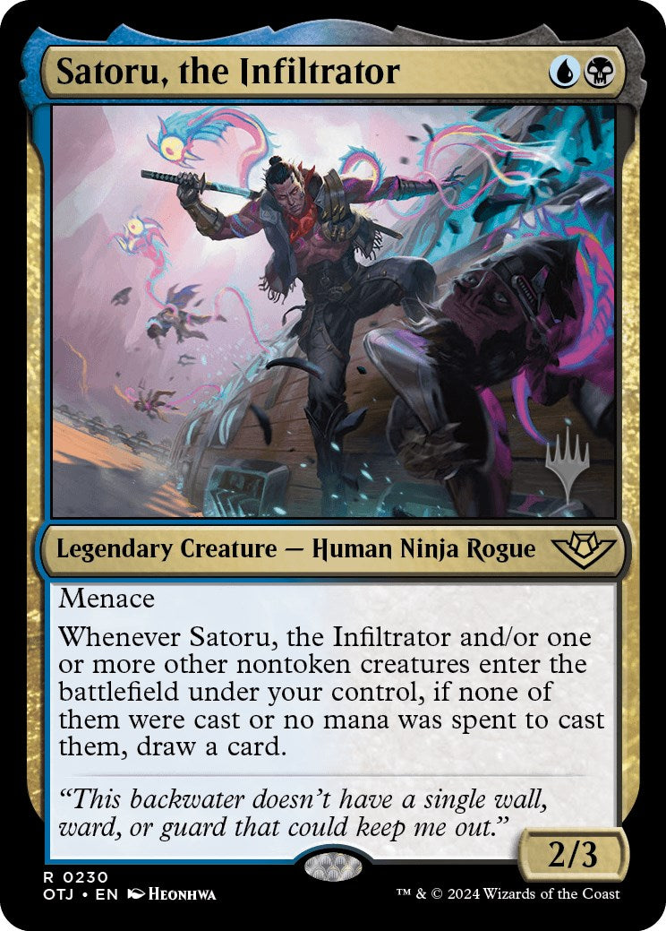 Satoru, the Infiltrator (Promo Pack) [Outlaws of Thunder Junction Promos] | L.A. Mood Comics and Games