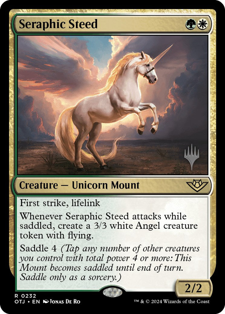 Seraphic Steed (Promo Pack) [Outlaws of Thunder Junction Promos] | L.A. Mood Comics and Games