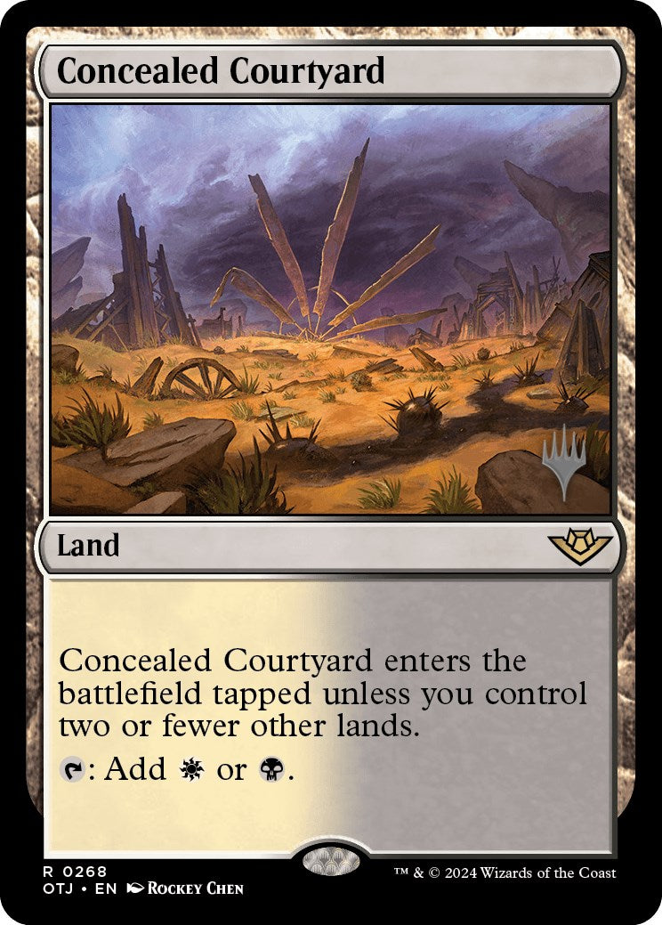 Concealed Courtyard (Promo Pack) [Outlaws of Thunder Junction Promos] | L.A. Mood Comics and Games