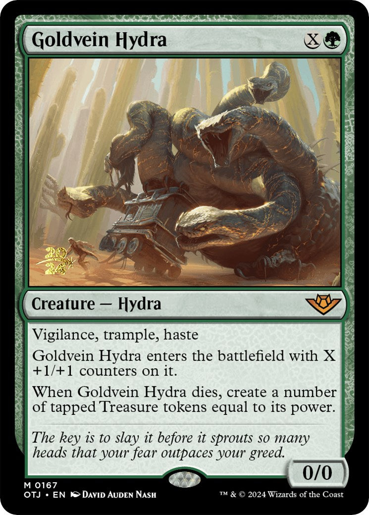 Goldvein Hydra [Outlaws of Thunder Junction Prerelease Promos] | L.A. Mood Comics and Games