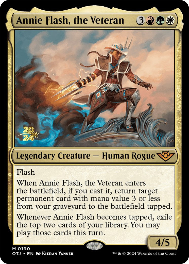 Annie Flash, the Veteran [Outlaws of Thunder Junction Prerelease Promos] | L.A. Mood Comics and Games