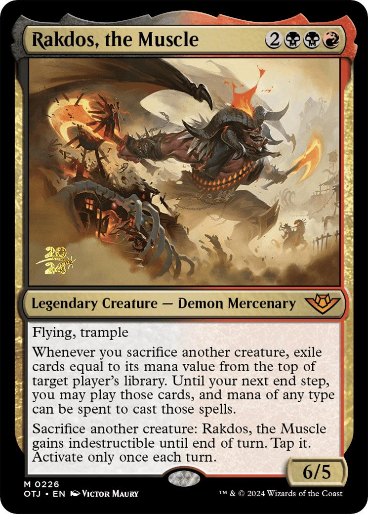 Rakdos, the Muscle [Outlaws of Thunder Junction Prerelease Promos] | L.A. Mood Comics and Games