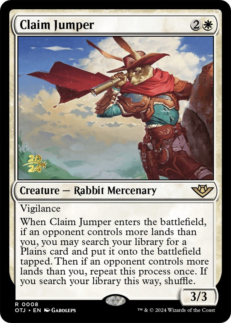 Claim Jumper [Outlaws of Thunder Junction Prerelease Promos] | L.A. Mood Comics and Games