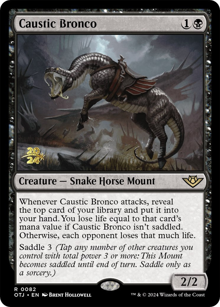 Caustic Bronco [Outlaws of Thunder Junction Prerelease Promos] | L.A. Mood Comics and Games
