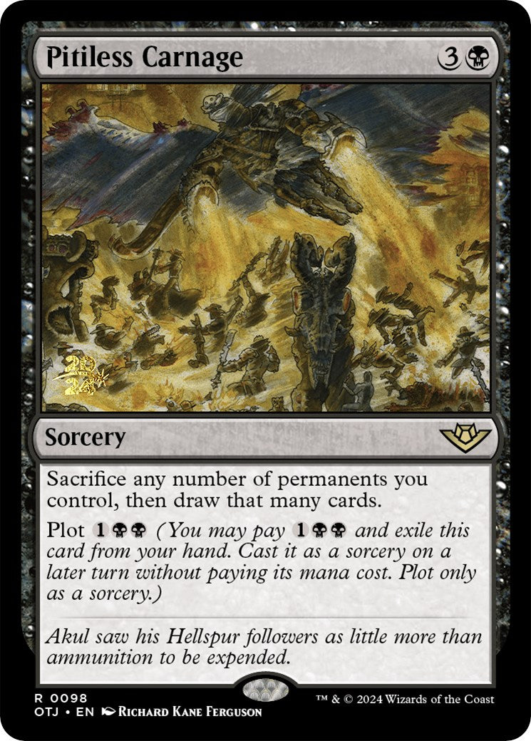 Pitiless Carnage [Outlaws of Thunder Junction Prerelease Promos] | L.A. Mood Comics and Games