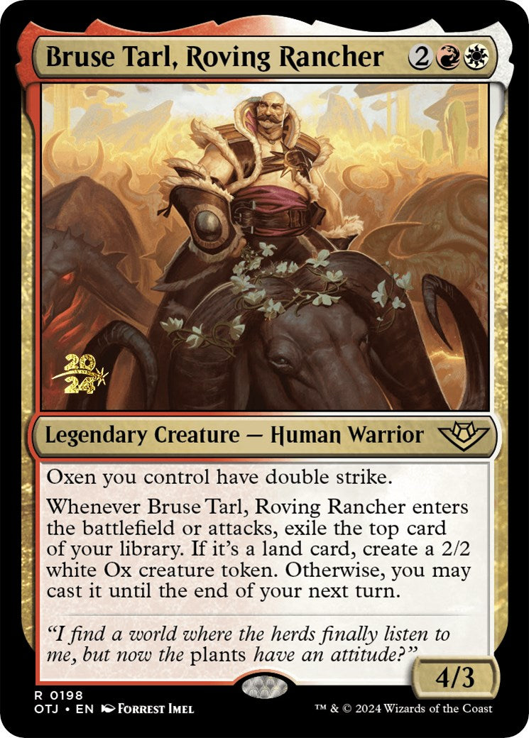 Bruse Tarl, Roving Rancher [Outlaws of Thunder Junction Prerelease Promos] | L.A. Mood Comics and Games