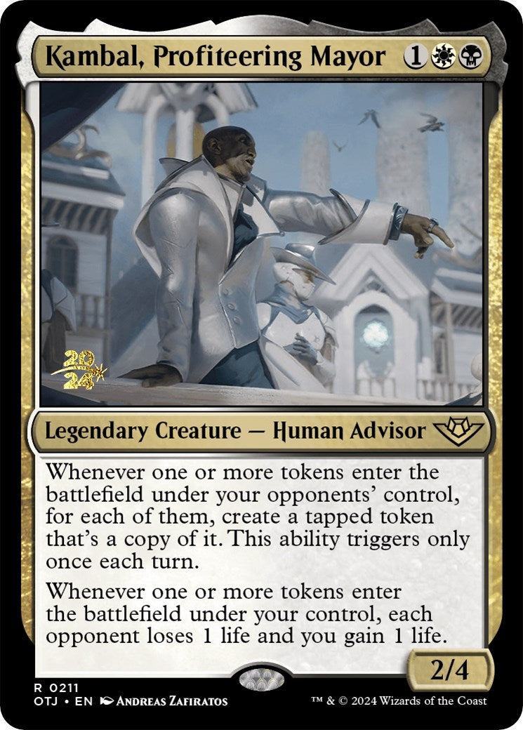 Kambal, Profiteering Mayor [Outlaws of Thunder Junction Prerelease Promos] | L.A. Mood Comics and Games