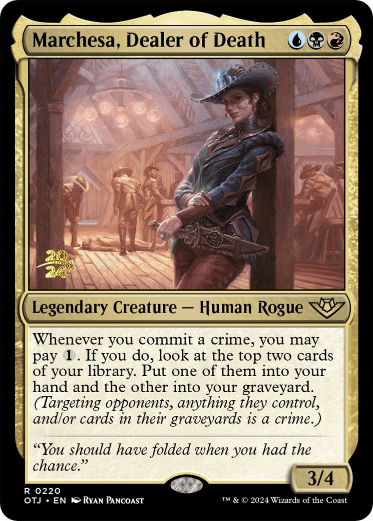 Marchesa, Dealer of Death [Outlaws of Thunder Junction Prerelease Promos] | L.A. Mood Comics and Games