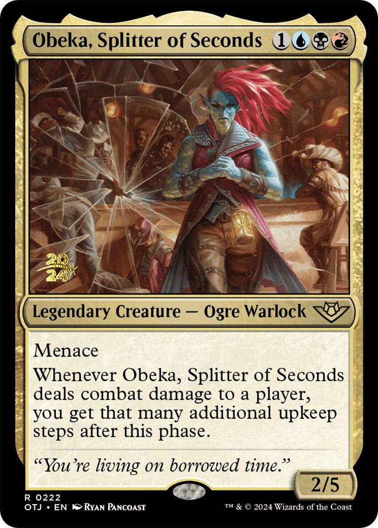 Obeka, Splitter of Seconds [Outlaws of Thunder Junction Prerelease Promos] | L.A. Mood Comics and Games