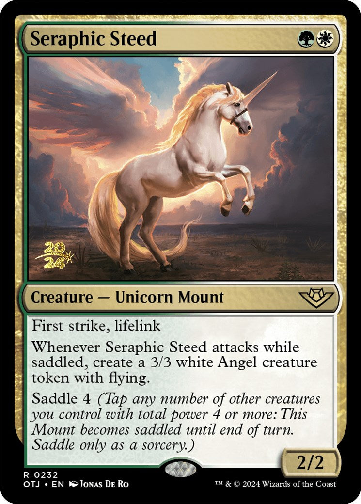 Seraphic Steed [Outlaws of Thunder Junction Prerelease Promos] | L.A. Mood Comics and Games