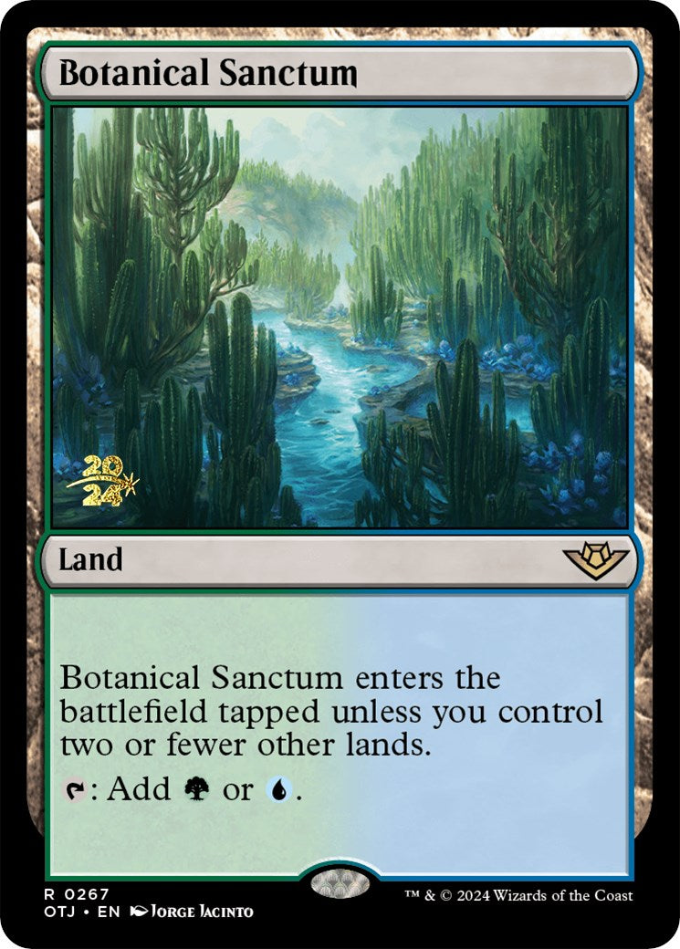 Botanical Sanctum (OTJ) [Outlaws of Thunder Junction Prerelease Promos] | L.A. Mood Comics and Games