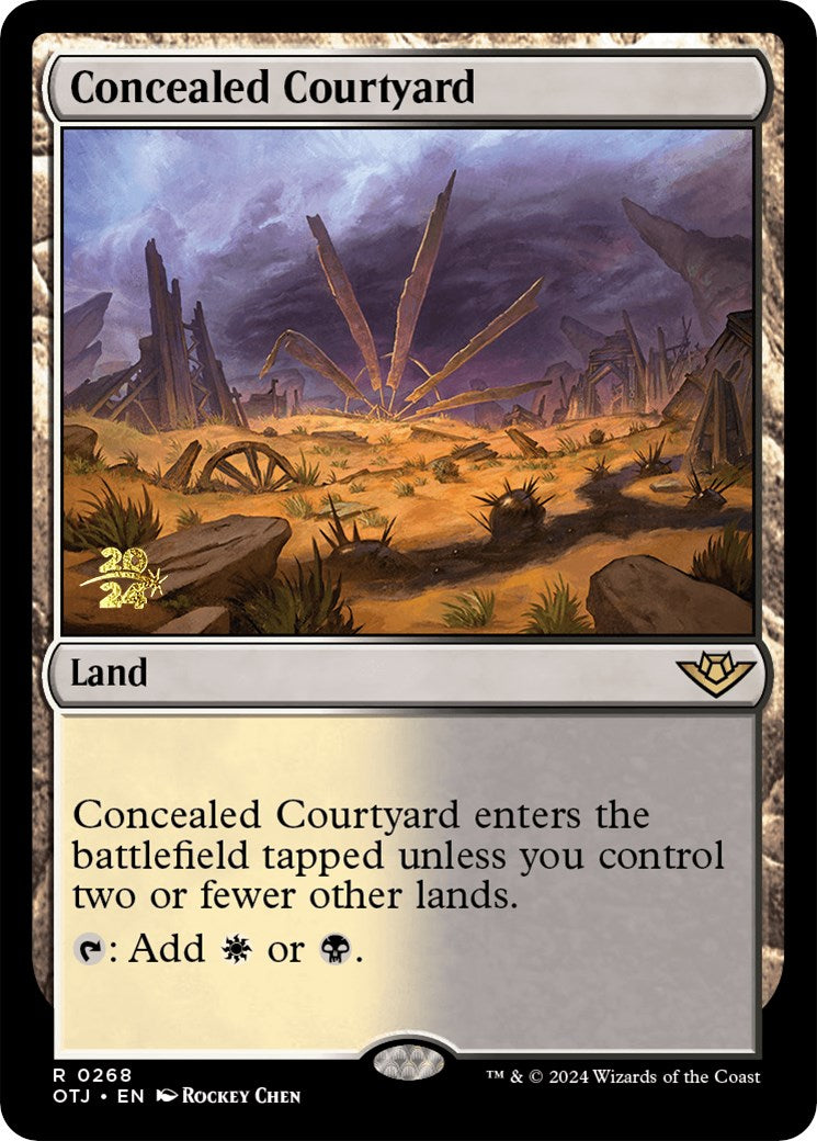 Concealed Courtyard (OTJ) [Outlaws of Thunder Junction Prerelease Promos] | L.A. Mood Comics and Games