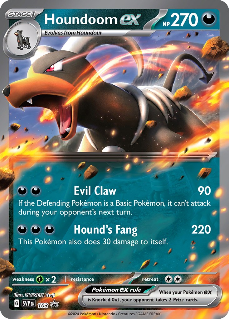 Houndoom ex (103) [Scarlet & Violet: Black Star Promos] | L.A. Mood Comics and Games