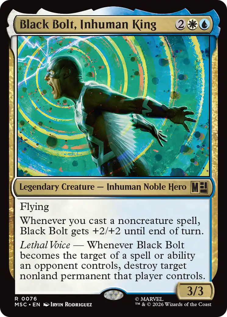 Black Bolt, Inhuman King (Surge Foil) [Marvel Super Heroes Commander] | L.A. Mood Comics and Games