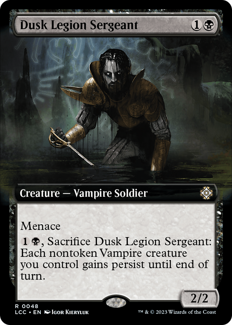 Dusk Legion Sergeant (Extended Art) [The Lost Caverns of Ixalan Commander] | L.A. Mood Comics and Games