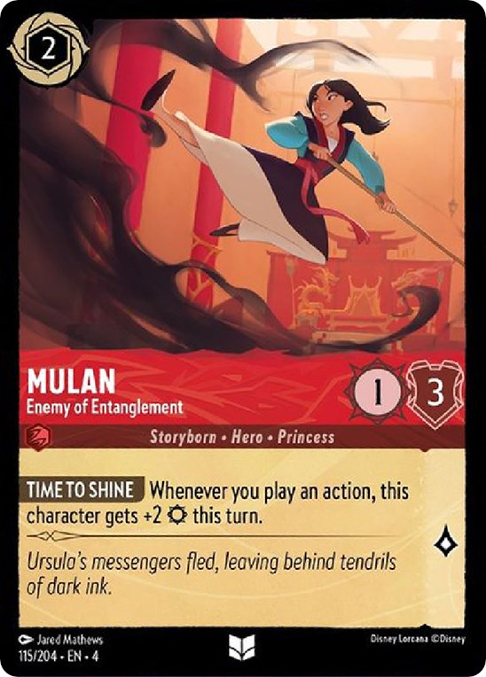Mulan - Enemy of Entanglement (115/204) [Ursula's Return] | L.A. Mood Comics and Games