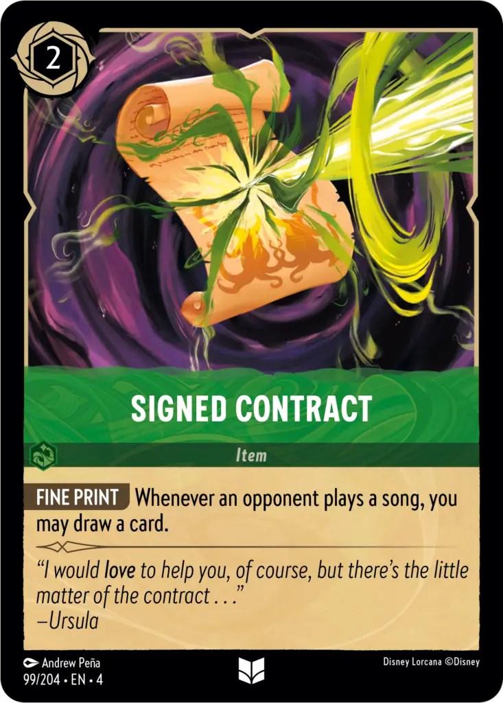 Signed Contract (99/204) [Ursula's Return] | L.A. Mood Comics and Games
