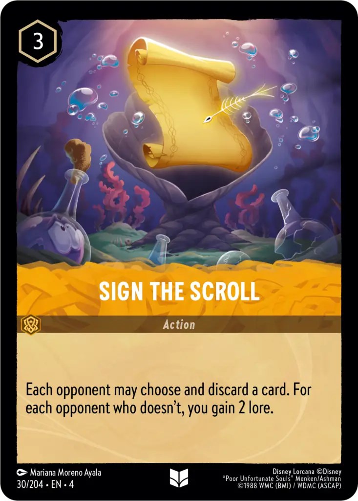 Sign the Scroll (30/204) [Ursula's Return] | L.A. Mood Comics and Games